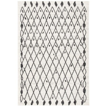 Safavieh 9 x 12 ft. Tulum Power Loomed Rectangle Area Rug Ivory & Black TUL650A-9